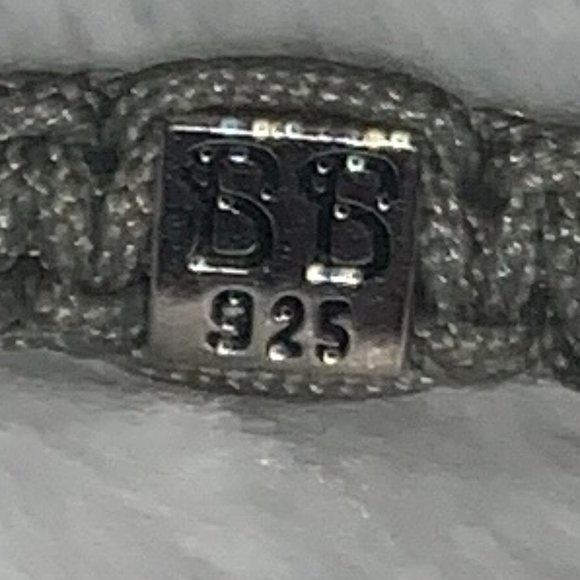 Basha Bracelet Positive Energy Beaded Blue and White - Picture 3 of 3